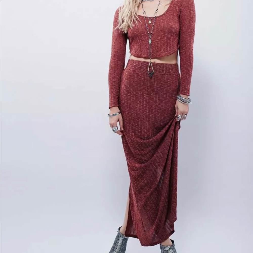 NWT Free People Fall Leaves Skirt